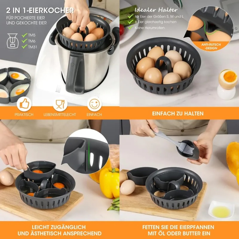 Kitchen Gadgets Thermomix - For Thermomix TM6 TM31 Eggs Rack