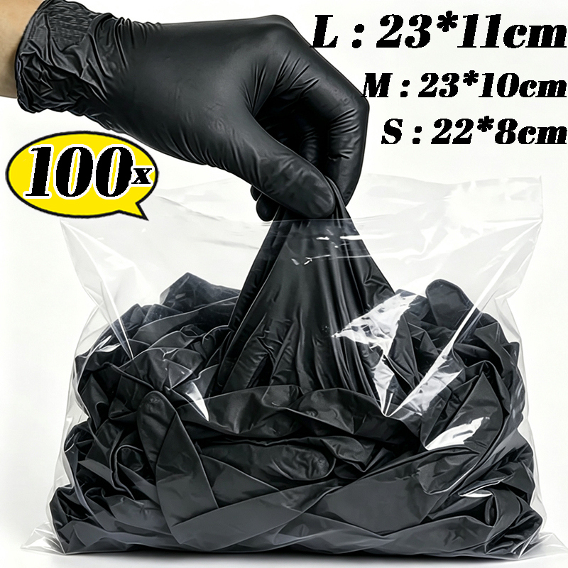 2/100PCS Disposable Black Glov - огляд і ціна Kitchen Gadgets Novelty