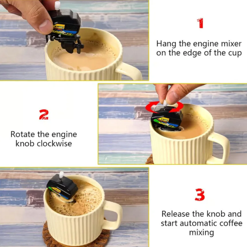 Mini Boat Motor Coffee Stirre  - огляд і ціна Kitchen Gadgets Novelty