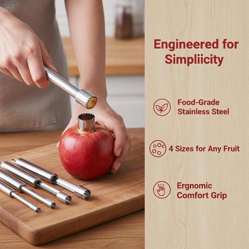 4pcs Fruit Core Remover Cutter - огляд і ціна Kitchen Gadgets And Tools