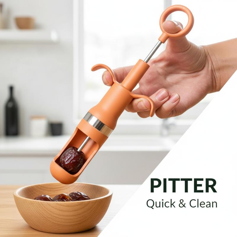 Non‑Slip Handle Cherry And Red - огляд і ціна Cherry Pitter Tool