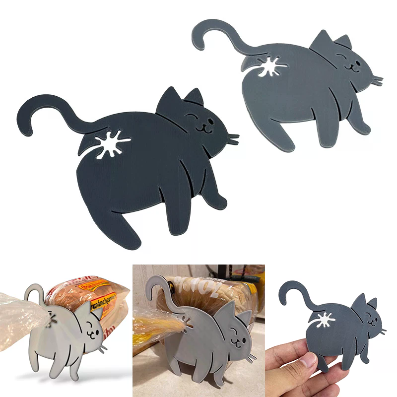 3D Cat Butt Bread Bag Clip Sna - огляд і ціна Kitchen Gadgets Novelty