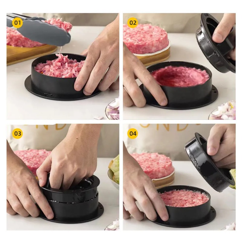 Round Hamburger Burger Press B - огляд і ціна Kitchen Helper Gadgets