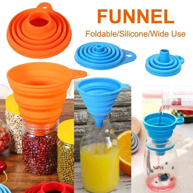 1/4PCS Silicone Collapsible Fu - огляд і ціна Kitchen Gadgets Design