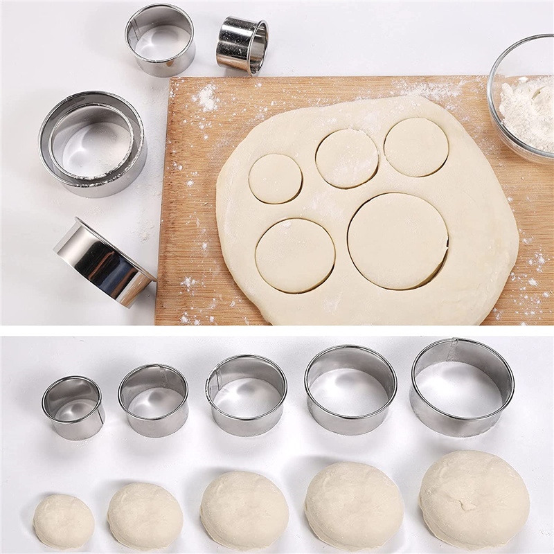 5PCS Round Stainless Steel Bis - огляд і ціна Kitchen Gadgets For Cooking